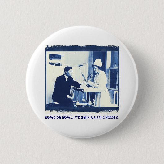 Grippeimpfungknopf Button (Vorderseite)