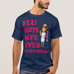 Grippeschossen Gerettet Leben Funny Medical Doctor T-Shirt