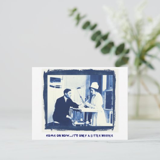 Grippeschossen Postkarte (Stehend Vorderseite)