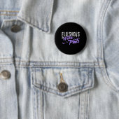 Grippeschüsse und Hexenplots Funny Rx Halloween Button (Beispiel)
