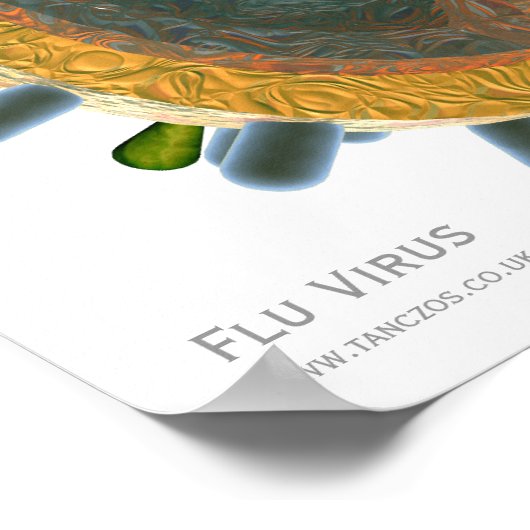 Grippevirus Poster (Ecke)