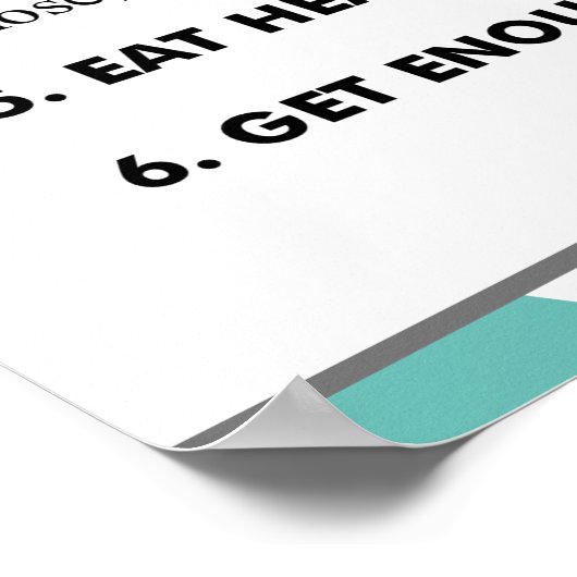 Grippevorbeugung Poster (Ecke)