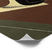 Gris - Cafe und Flasche Poster (Ecke)