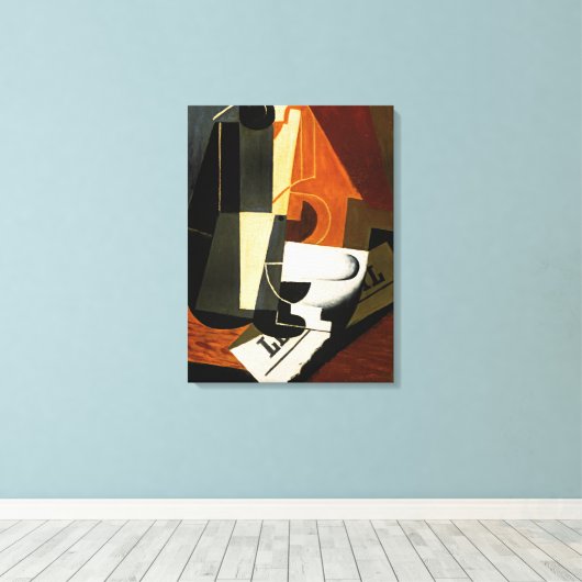 Gris - Coffeepot Leinwanddruck (Insitu (Holzboden))