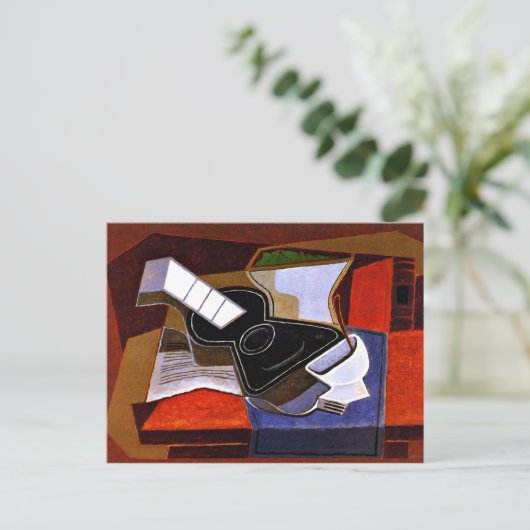 Gris - Die schwarze Gitarre Postkarte (Stehend Vorderseite)