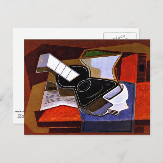 Gris - Die schwarze Gitarre Postkarte (Vorne/Hinten)