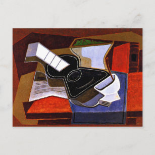 Gris - Die schwarze Gitarre Postkarte