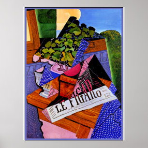 Gris - Ein Pot aus Geranien Poster