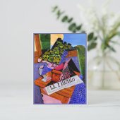 Gris - Ein Pot aus Geranien Postkarte (Stehend Vorderseite)