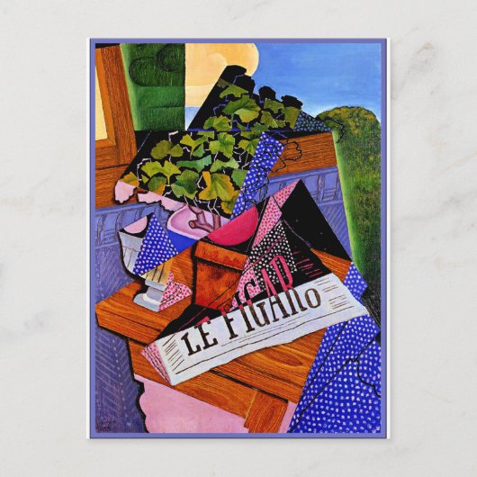 Gris - Ein Pot aus Geranien Postkarte (Vorderseite)