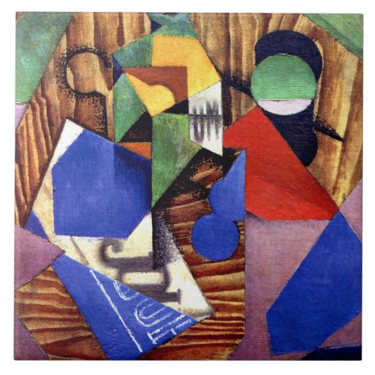 Gris - Flasche aus Rum und Zeitung Fliese (Vorderseite)