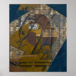 Gris - Flasche aus Rum und Zeitung Poster