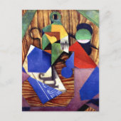 Gris - Flasche aus Rum und Zeitung Postkarte (Vorderseite)