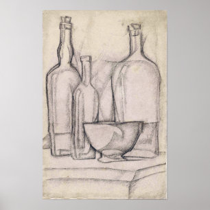 Gris - Flaschen und Schüssel 1911 Poster