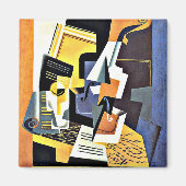 Gris - Geige und Glas Magnet (Vorne)