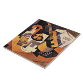 Gris - Gitarre und Fruchtgeschirr auf einem Tisch Fliese (Seite)