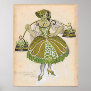 Gris - Kostümgestaltung für die Hirten 1924 Poster