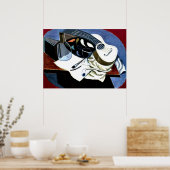 Gris - Malertisch; Juan Gris-Malerei Poster (Küche)