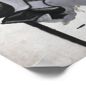 Gris - Mann in einem Café Poster (Ecke)