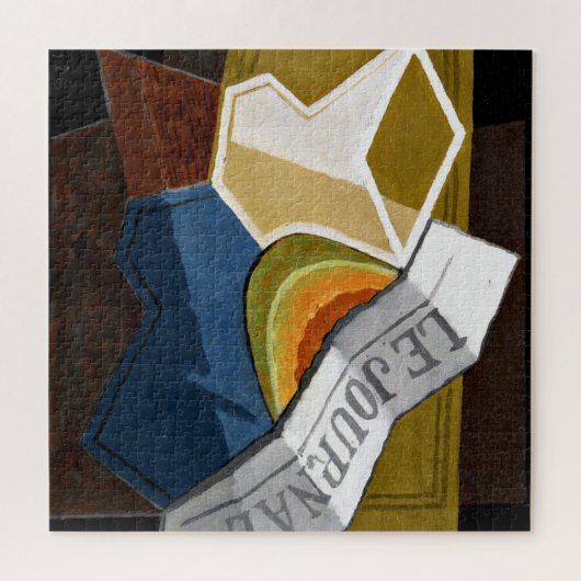 Gris - Meloneschleife, kubistische Malerei Puzzle (Horizontal)