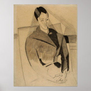 Gris - Mme Cezanne, nach Cezanne Poster