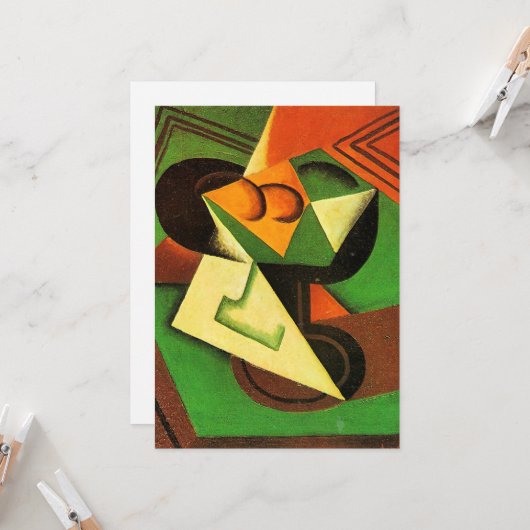 Gris - Obstschale und Obst Karte (Vorderseite/Rückseite Beispiel)