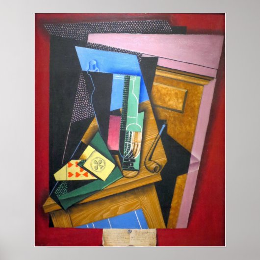 Gris - Stillleben mit einem Gedicht Poster (Vorne)