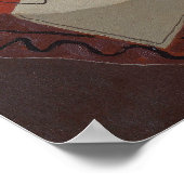 Gris - Violine vor einem offenen Fenster 1926 Poster (Ecke)