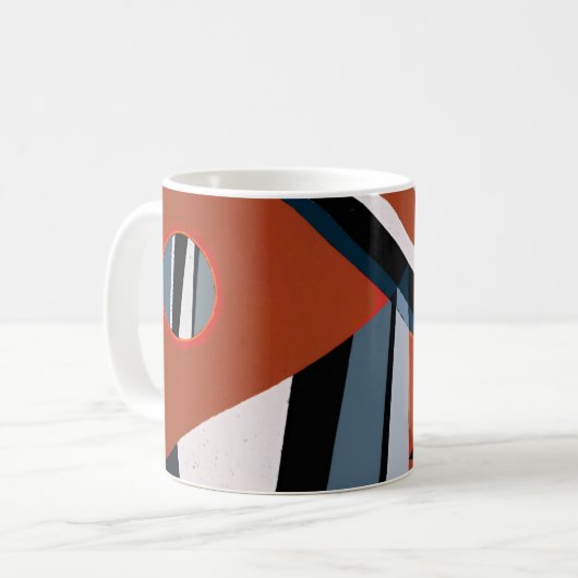 Gris von Kandinsky Abstrakte Malerei Moderne Kunst Kaffeetasse (Vorderseite Links)