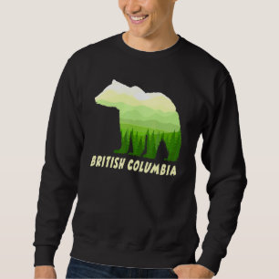 Grischer Bär in British Columbia im Wald von Kanad Sweatshirt