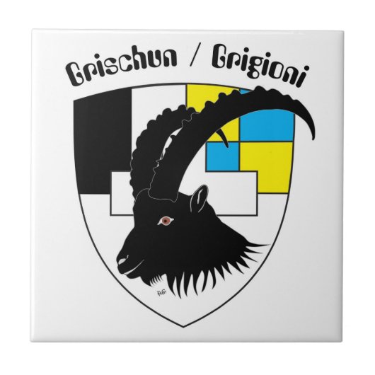 Grischun Svizra Fliese (Vorderseite)