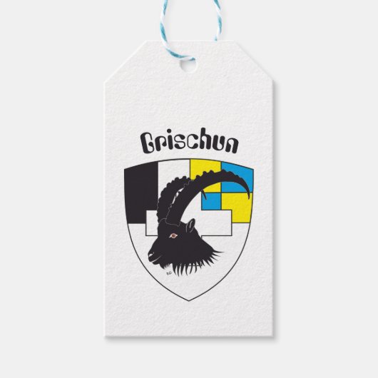 Grischun Svizra Geschenkanhänger (Vorderseite)
