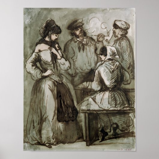 Grisettes und Arbeitnehmer Poster (Vorne)
