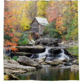 Grist Mill am Glade Creek Landschaftlich West Virg Duschvorhang