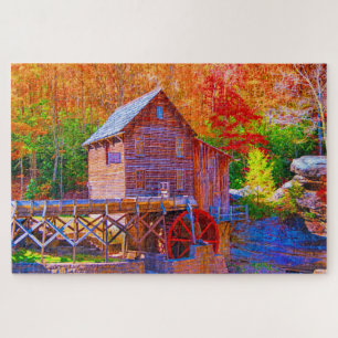Grist Mill, Glade Creek West Virginia Puzzle