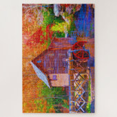 Grist Mill, Glade Creek West Virginia Puzzle (Vertikal)