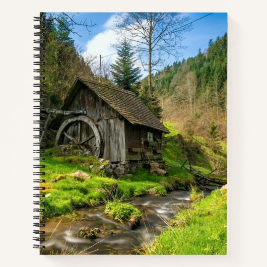 Grist Mill im Schwarzwald Notizblock (Vorderseite)
