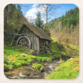 Grist Mill im Schwarzwald Rechteckiger Pappuntersetzer (Vorderseite)