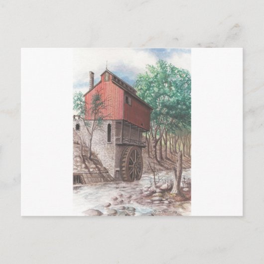 Grist Mill Postkarte (Vorderseite)