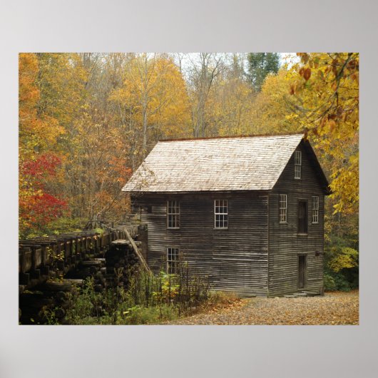 Grist Mill Smoky Mountains Poster (Vorne)