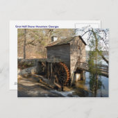 Grist Mill Stone Mountain Georgia Postkarte (Vorne/Hinten)