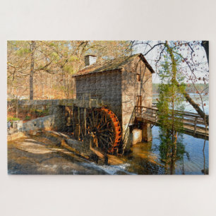 Grist Mill Stone Mountain, Georgien Puzzle