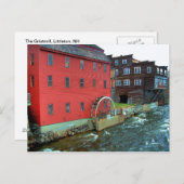 Gristmill, Littleton, NH: Postcard Postkarte (Vorne/Hinten)
