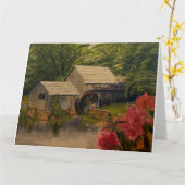 Gristmill, von Gary Poling Karte (Gelbe Blume)