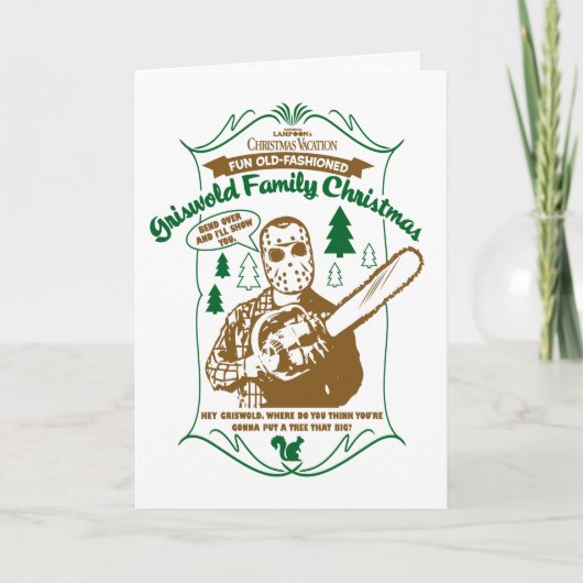 Griswold Family Christmas Chainsaw Graphic Karte (Vorderseite)