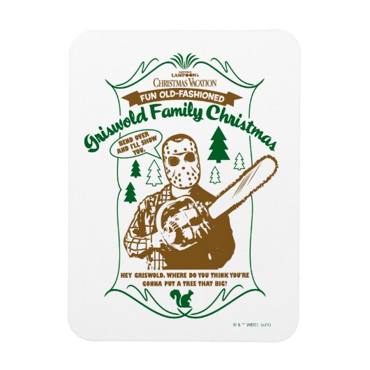 Griswold Family Christmas Chainsaw Graphic Magnet (Vertikal)