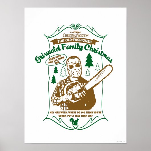 Griswold Family Christmas Chainsaw Graphic Poster (Vorne)
