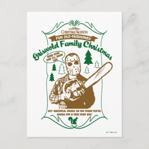 Griswold Family Christmas Chainsaw Graphic Postkarte