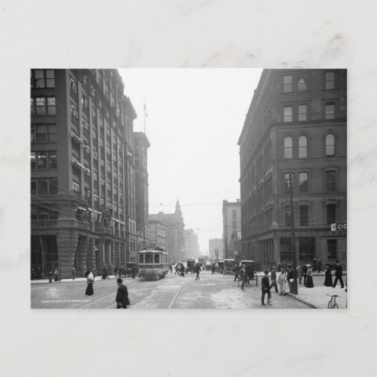 Griswold Street, Detroit: 1906 Postkarte (Vorderseite)