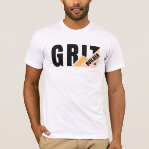 Grit Builder Fettgedruckte Typografie Motivierende T-Shirt